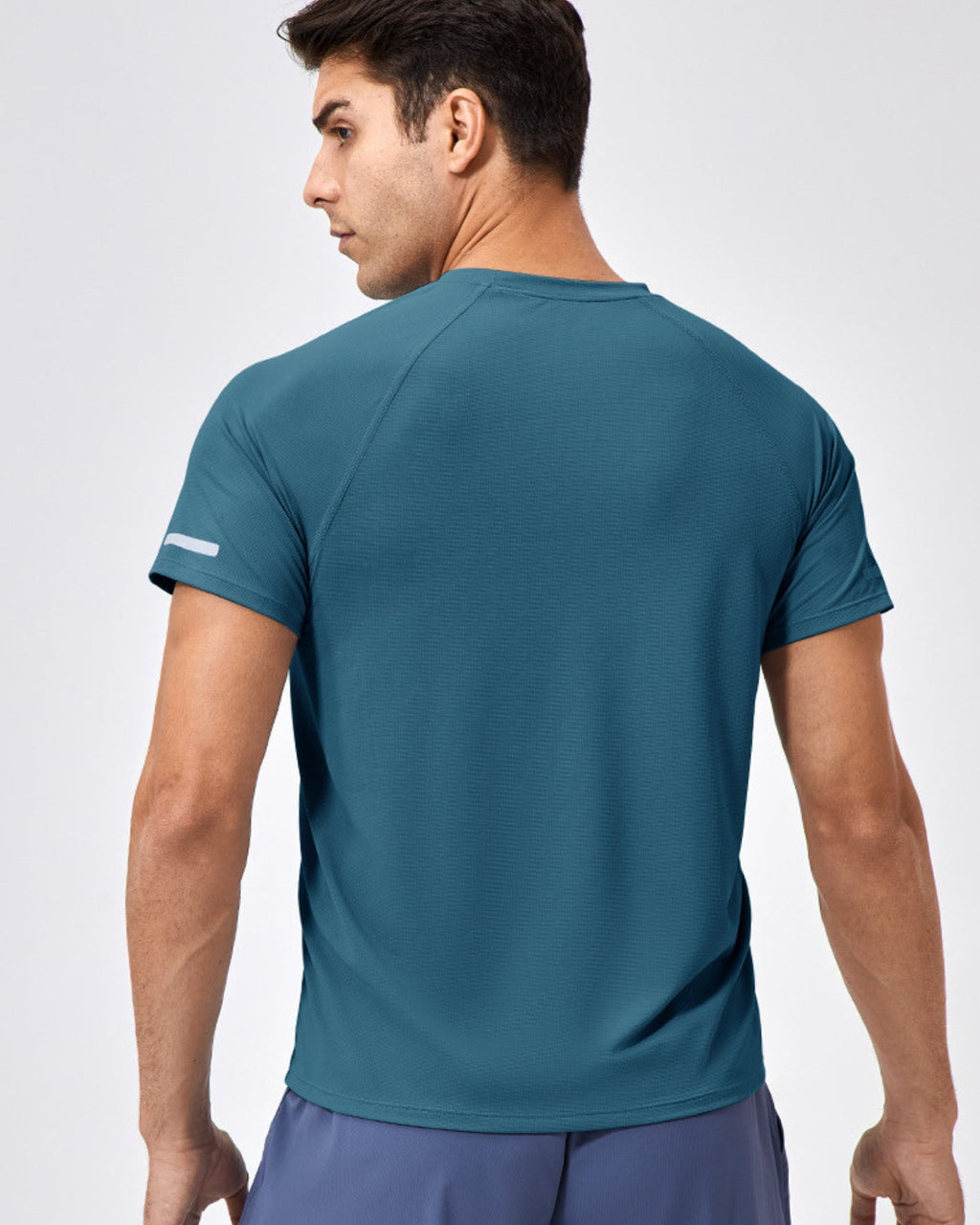 Summer Sports Short-Sleeve Reflective Quick-Dry T-Shirt
