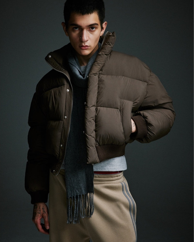 Cropped Puffer Down Jacket