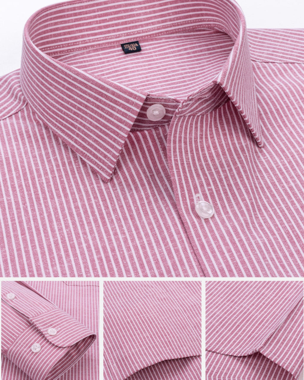 Stripe Oxford Shirt - Pink