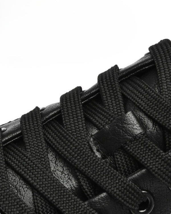 High Top Leather Sneakers