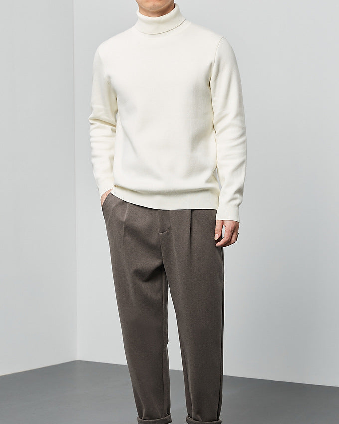 The Momeike Classic Solid Turtleneck Sweater