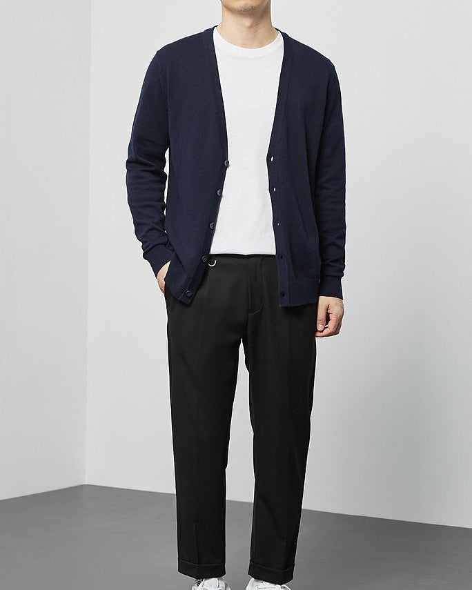 The Mimaike Essential V-Neck Knit Cardigan