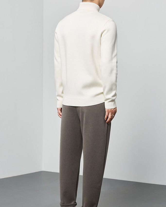 The Momeike Classic Solid Turtleneck Sweater