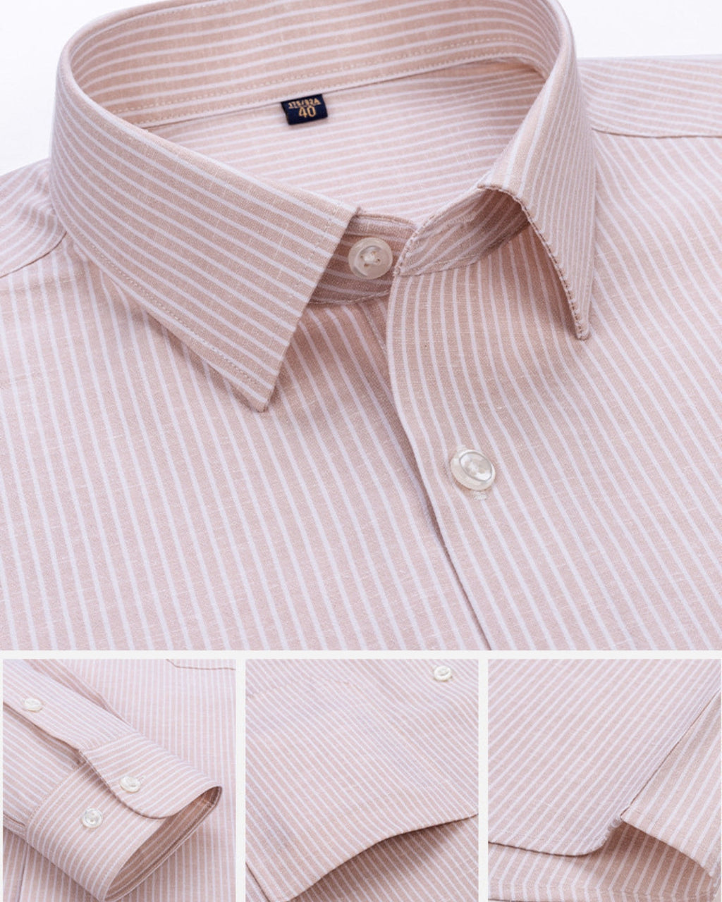 Stripe Oxford Shirt - Sunset Orange