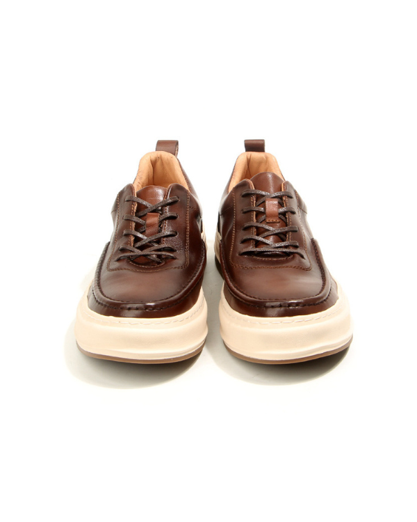 The Espresso Moc-Toe Leather Sneaker
