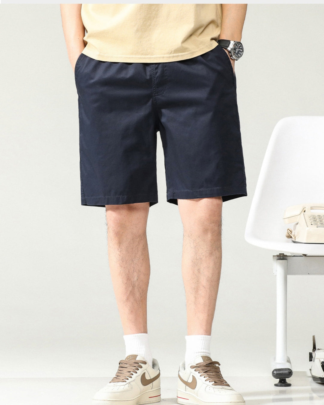 Urban Casual Shorts - Navy Blue