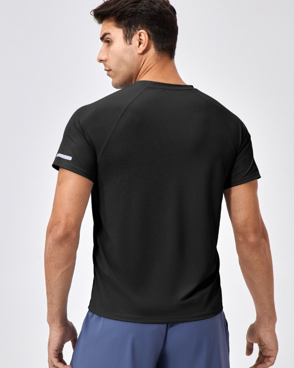 Summer Sports Short-Sleeve Reflective Quick-Dry T-Shirt