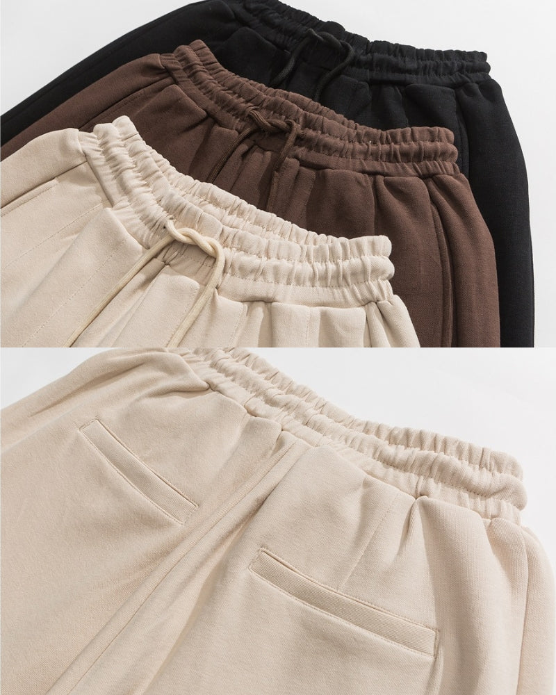 Relaxed Fit Wide-Leg Joggers