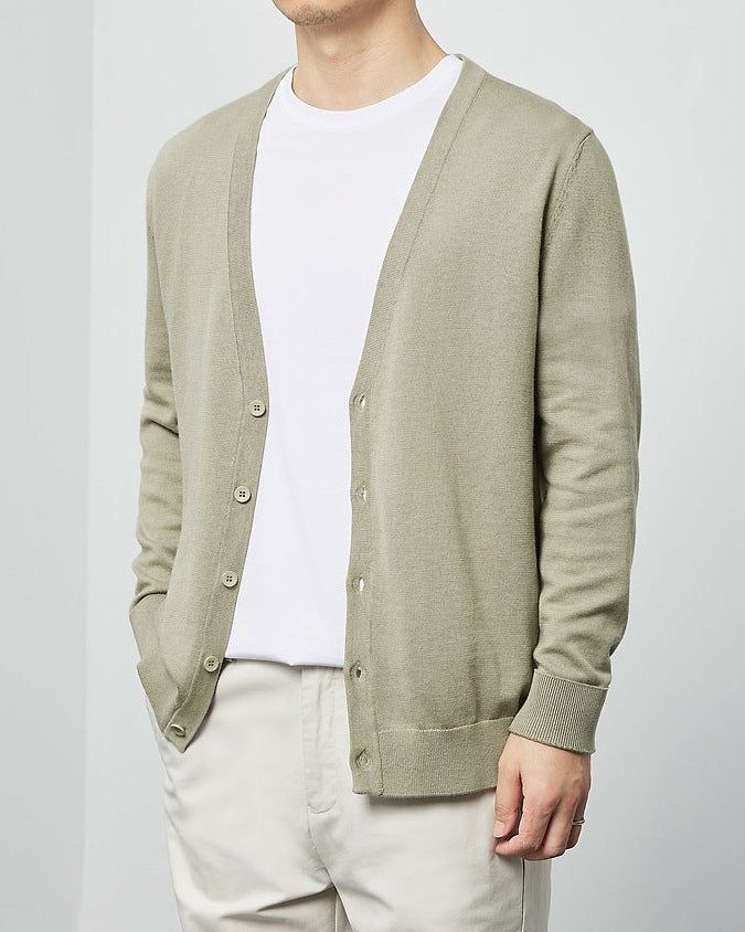 The Mimaike Essential V-Neck Knit Cardigan