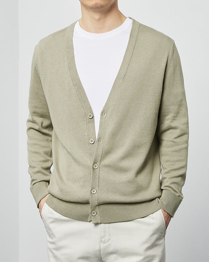 The Mimaike Essential V-Neck Knit Cardigan
