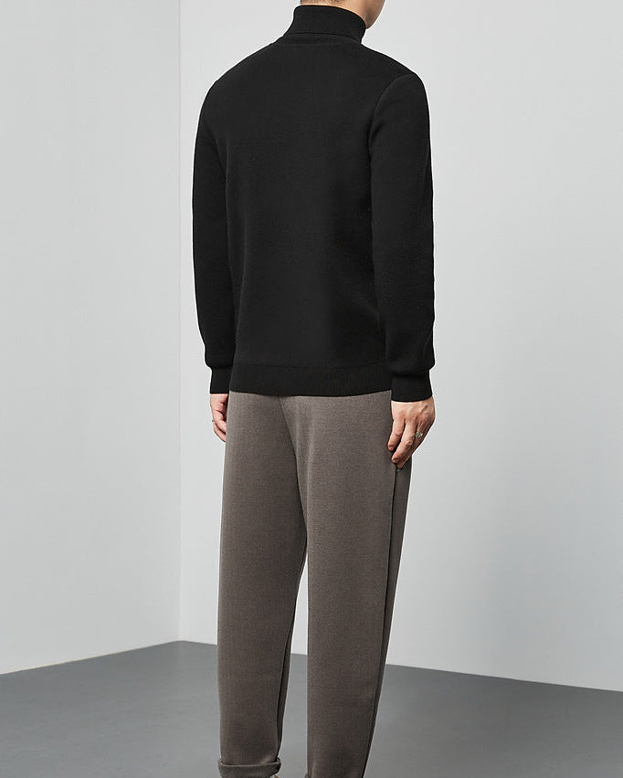 The Momeike Classic Solid Turtleneck Sweater