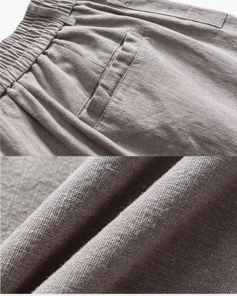 Relaxed Classic Linen Blend Shorts