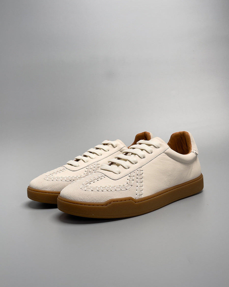 The EliteCraft German Trainer Leather Sneakers