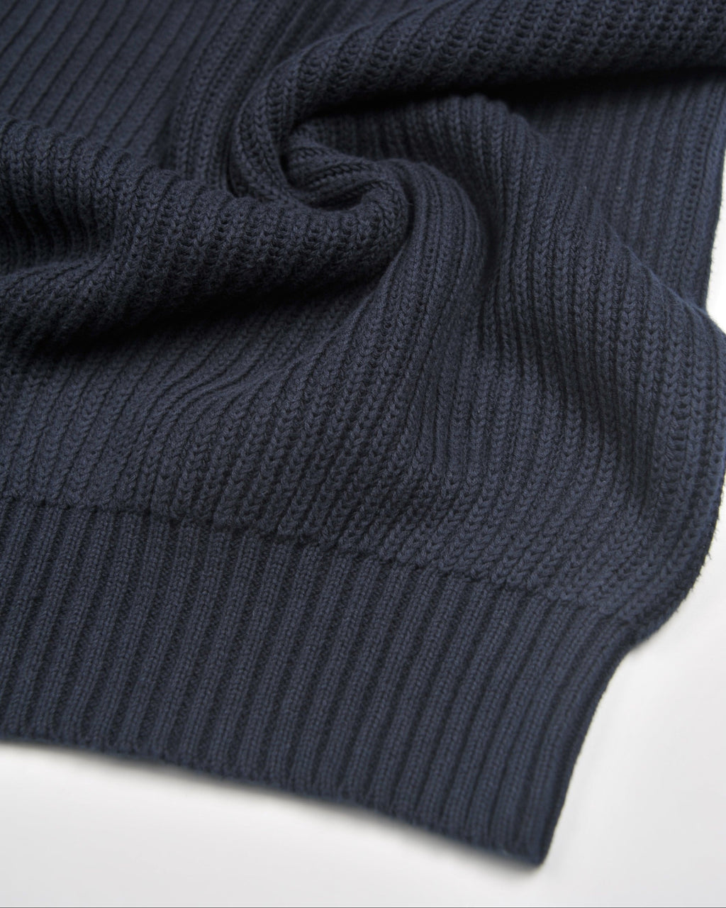 Navy English Rib Crewneck
