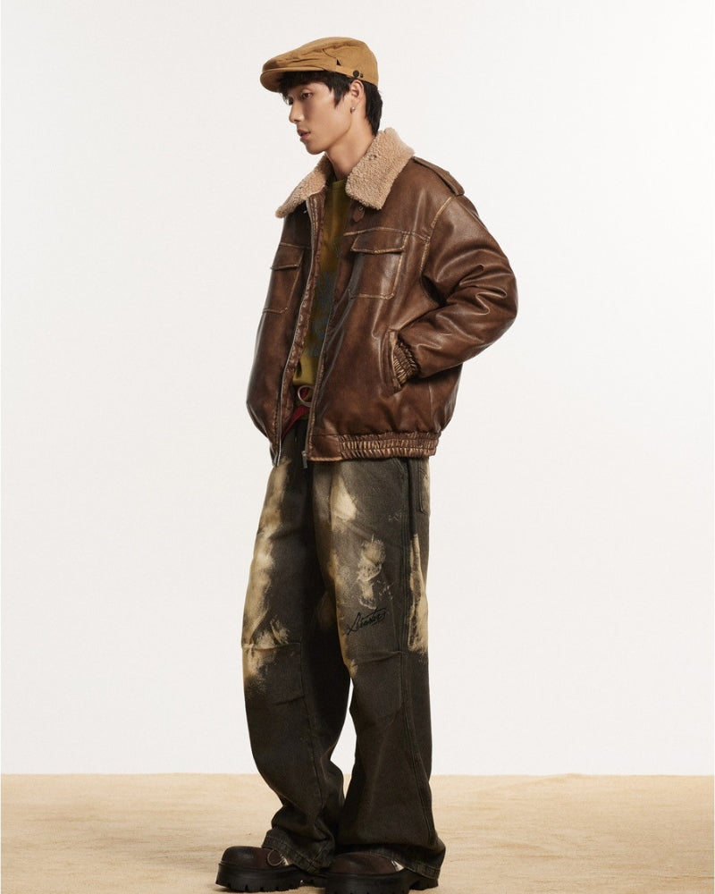 Heritage Aviator Leather Jacket