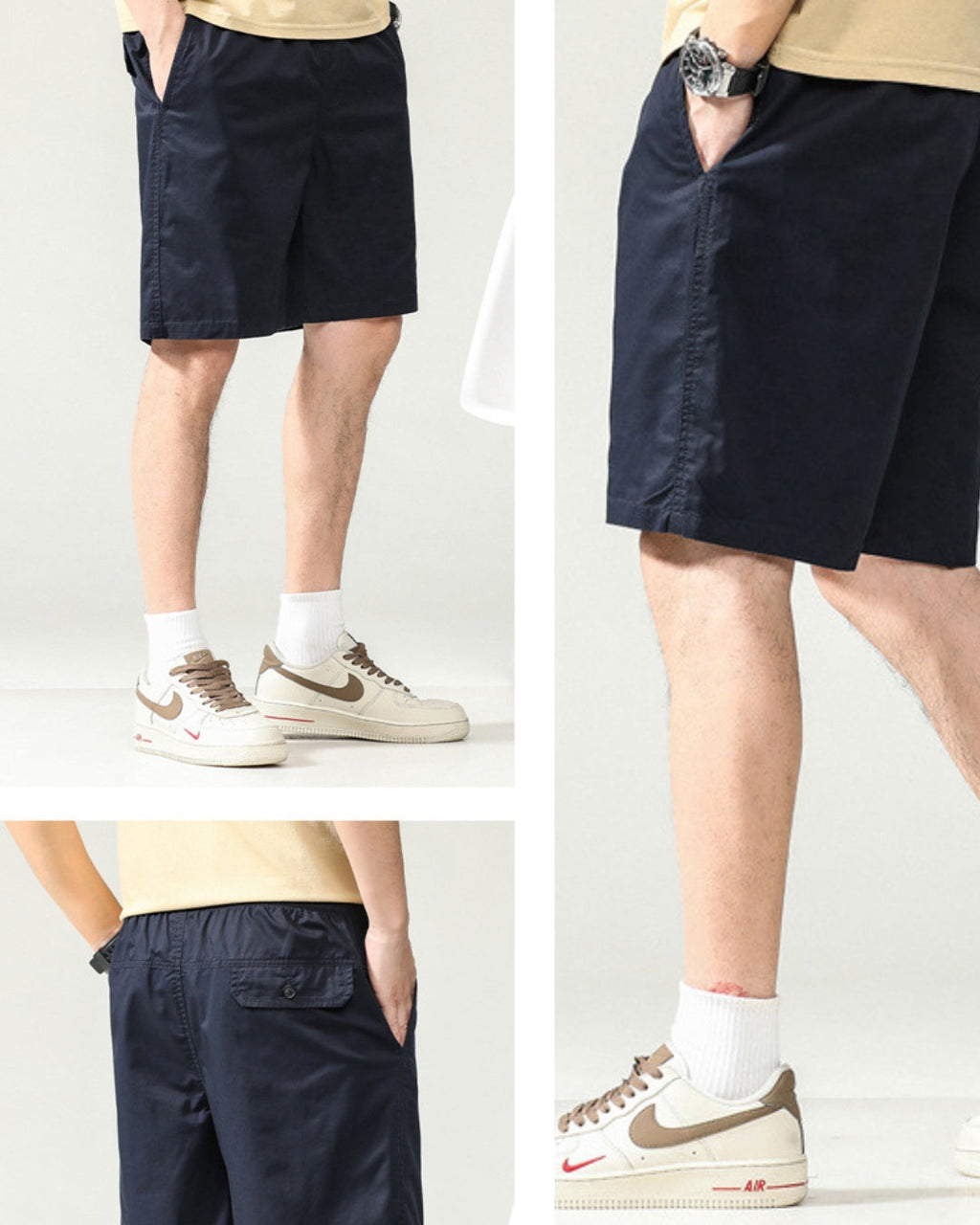 Urban Casual Shorts - Navy Blue