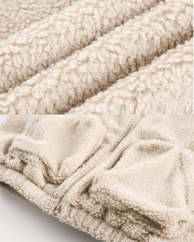 Teddy Relaxed Fit Fleece Zip Jacket