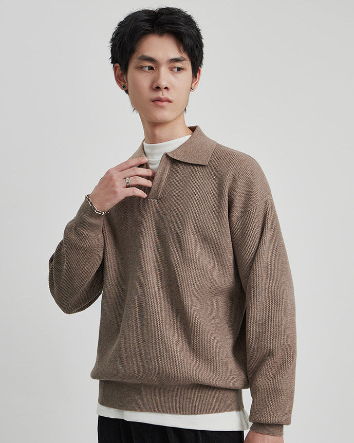 The Harlow Knit Polo Sweater