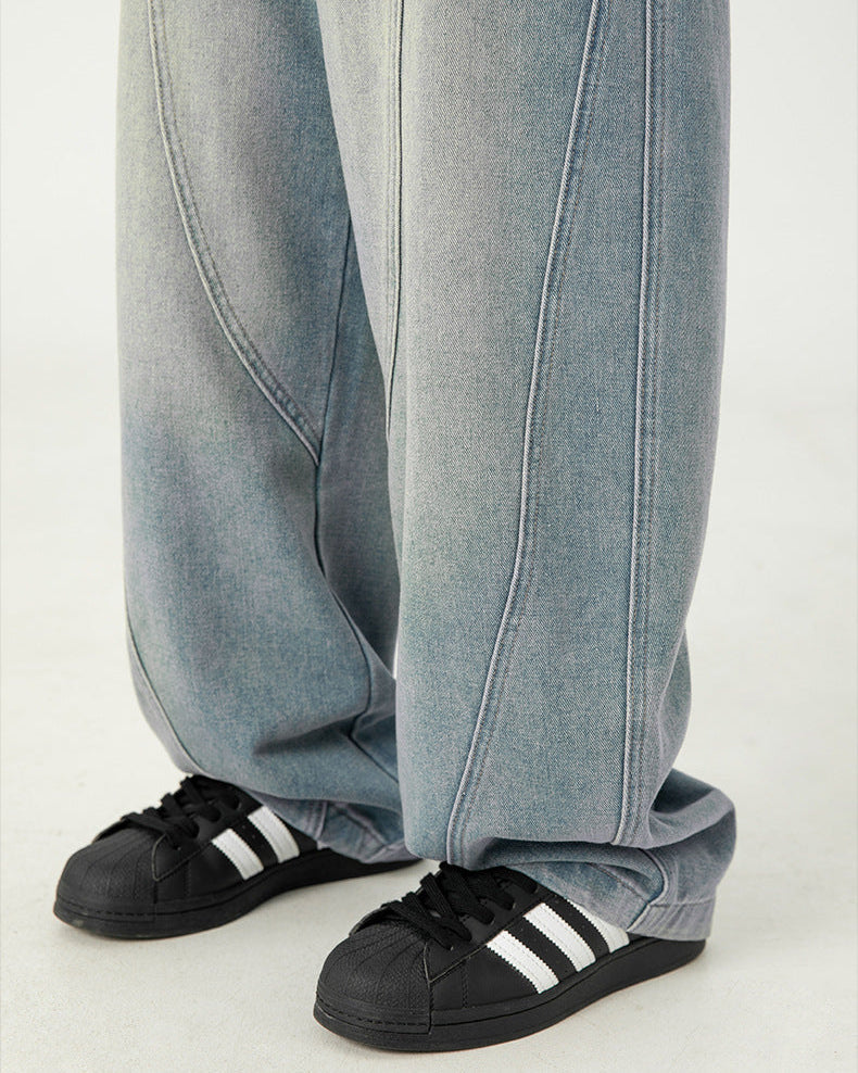 The Japanese-Style Wide-Leg Denim Jeans