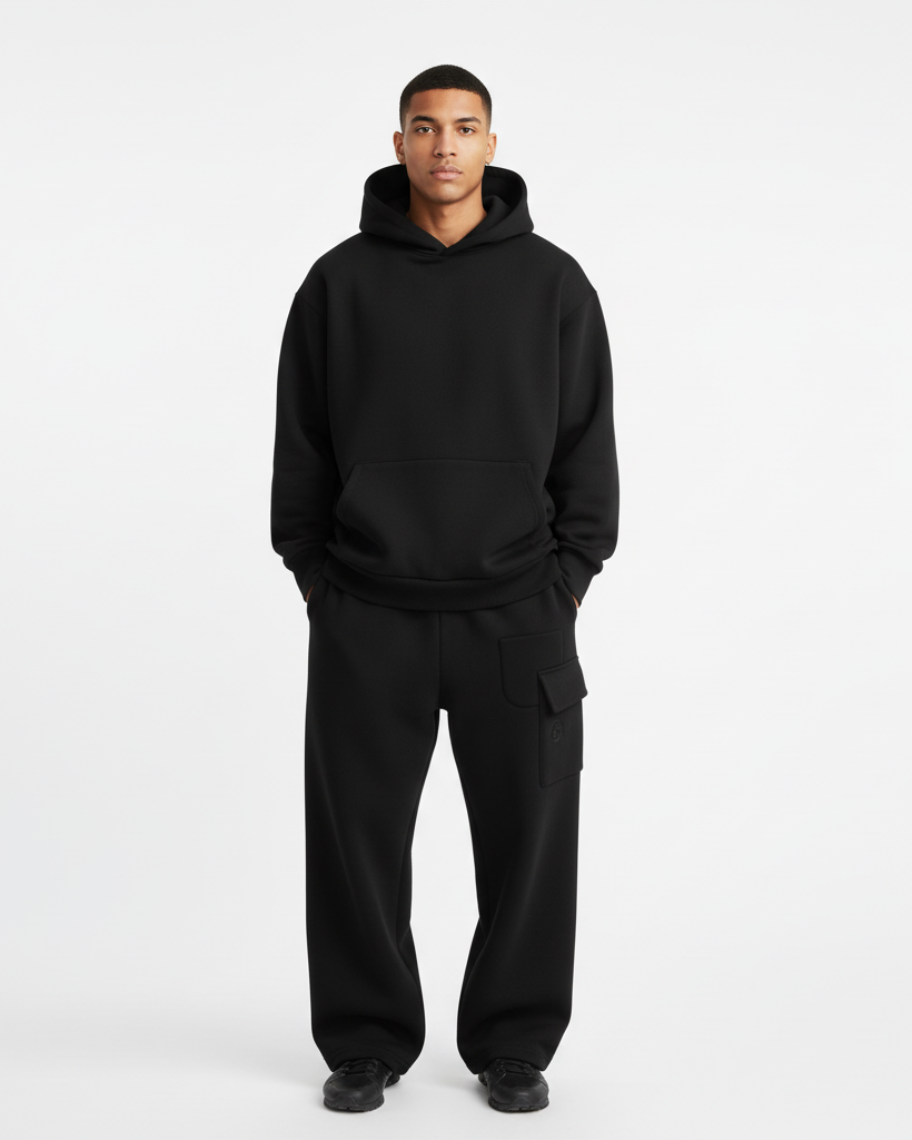 2-piece Loose Fit Hoodie and Joggers Set