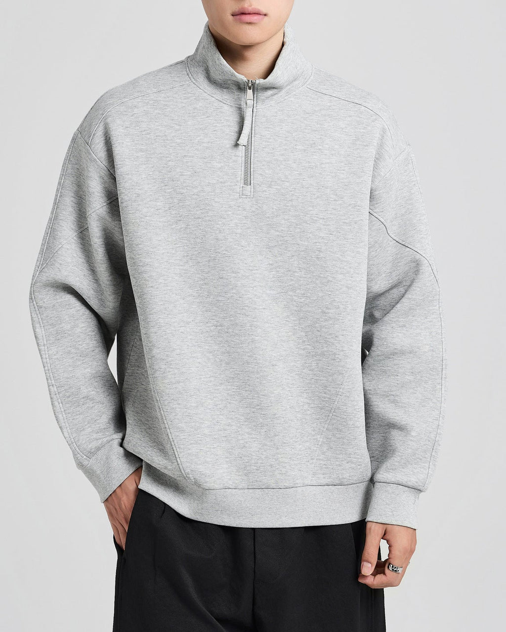 The Cavendish Half-Zipper Airlayer Sweater