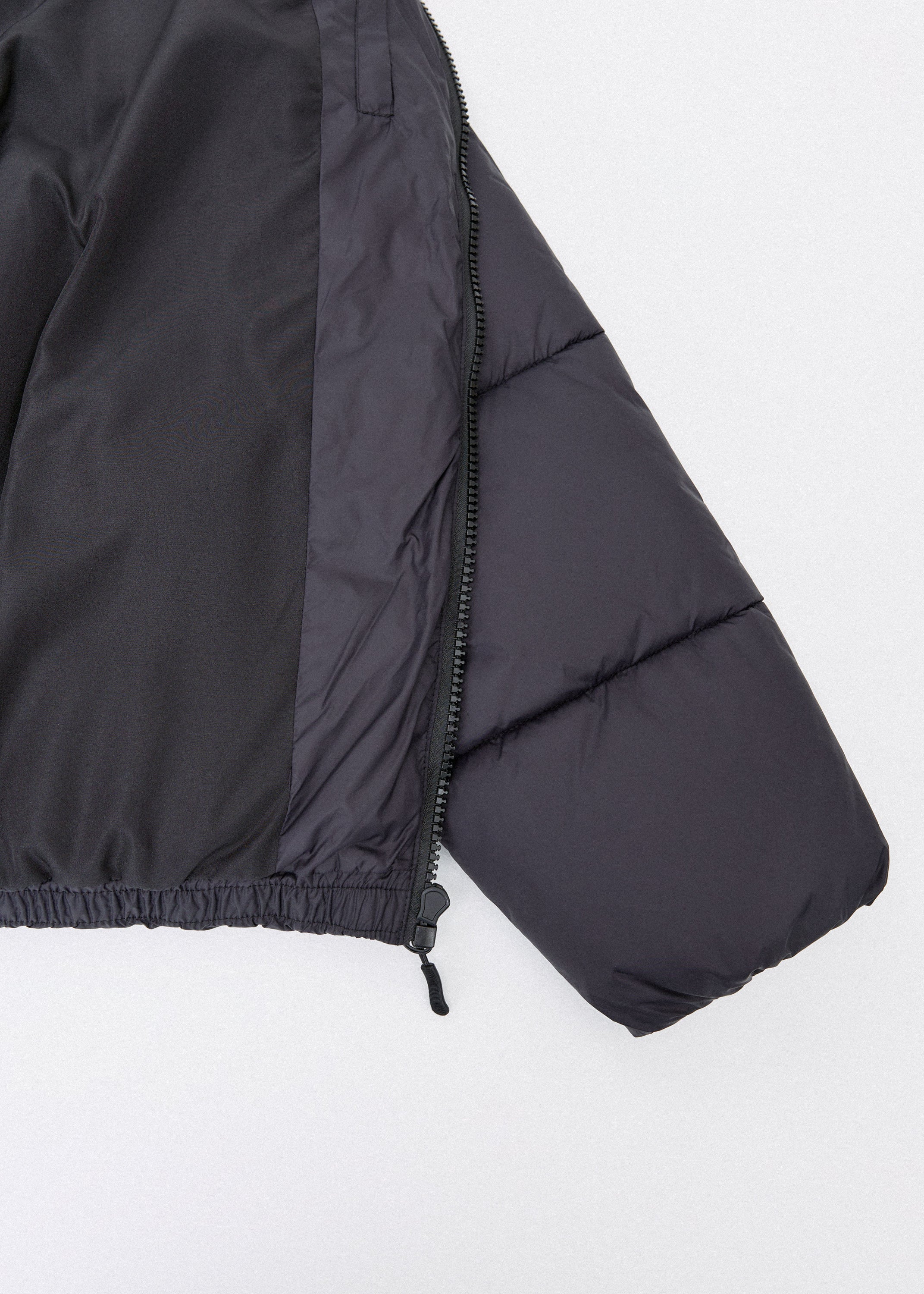 BASIC QUILTED JACKET black