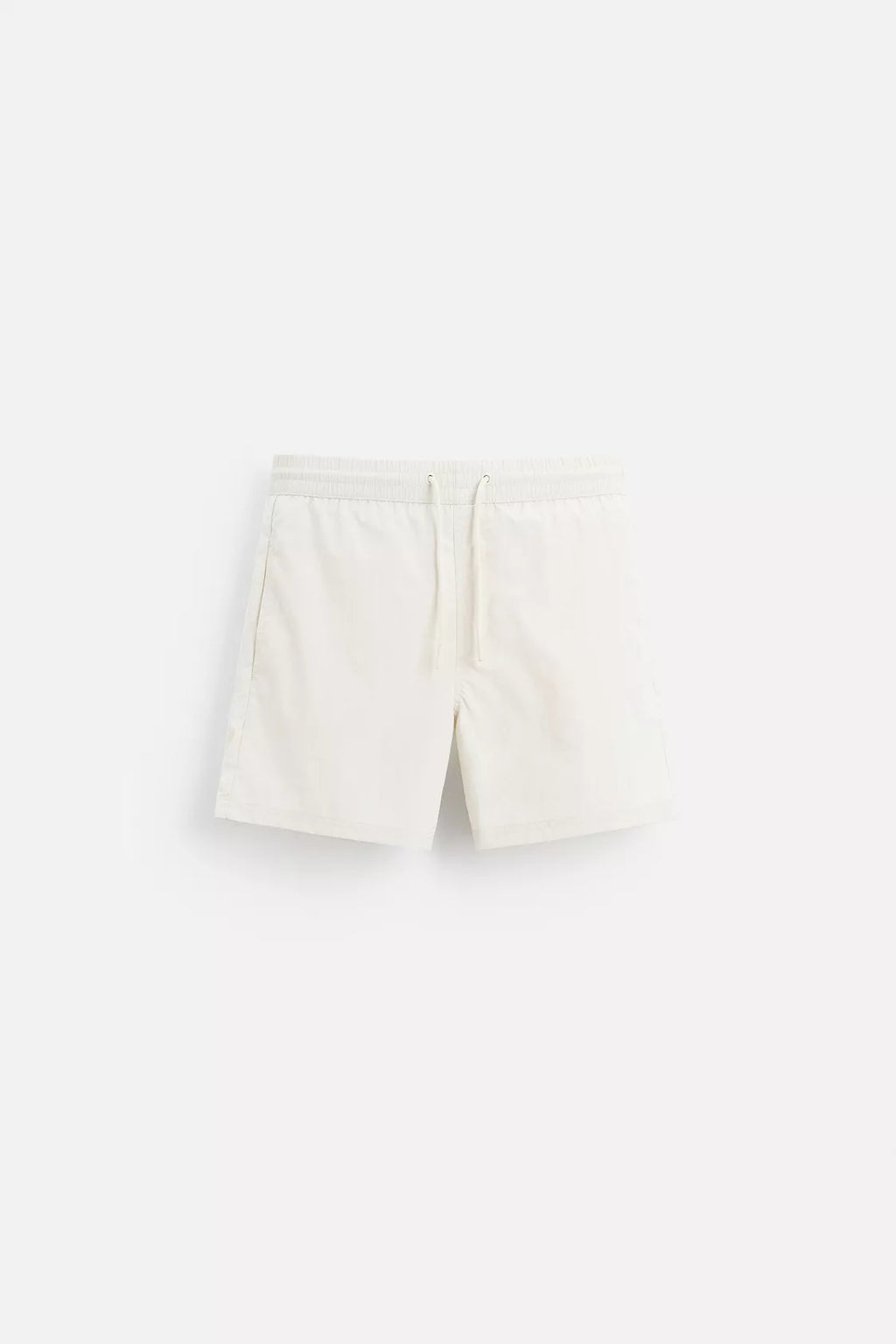 BASIC MID-LENGTH SWIMMING SHORT - WHITE