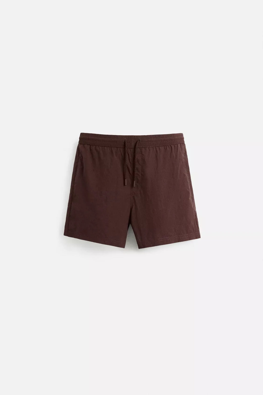 BASIC MID-LENGTH SWIMMING SHORT - CHOCOLATE