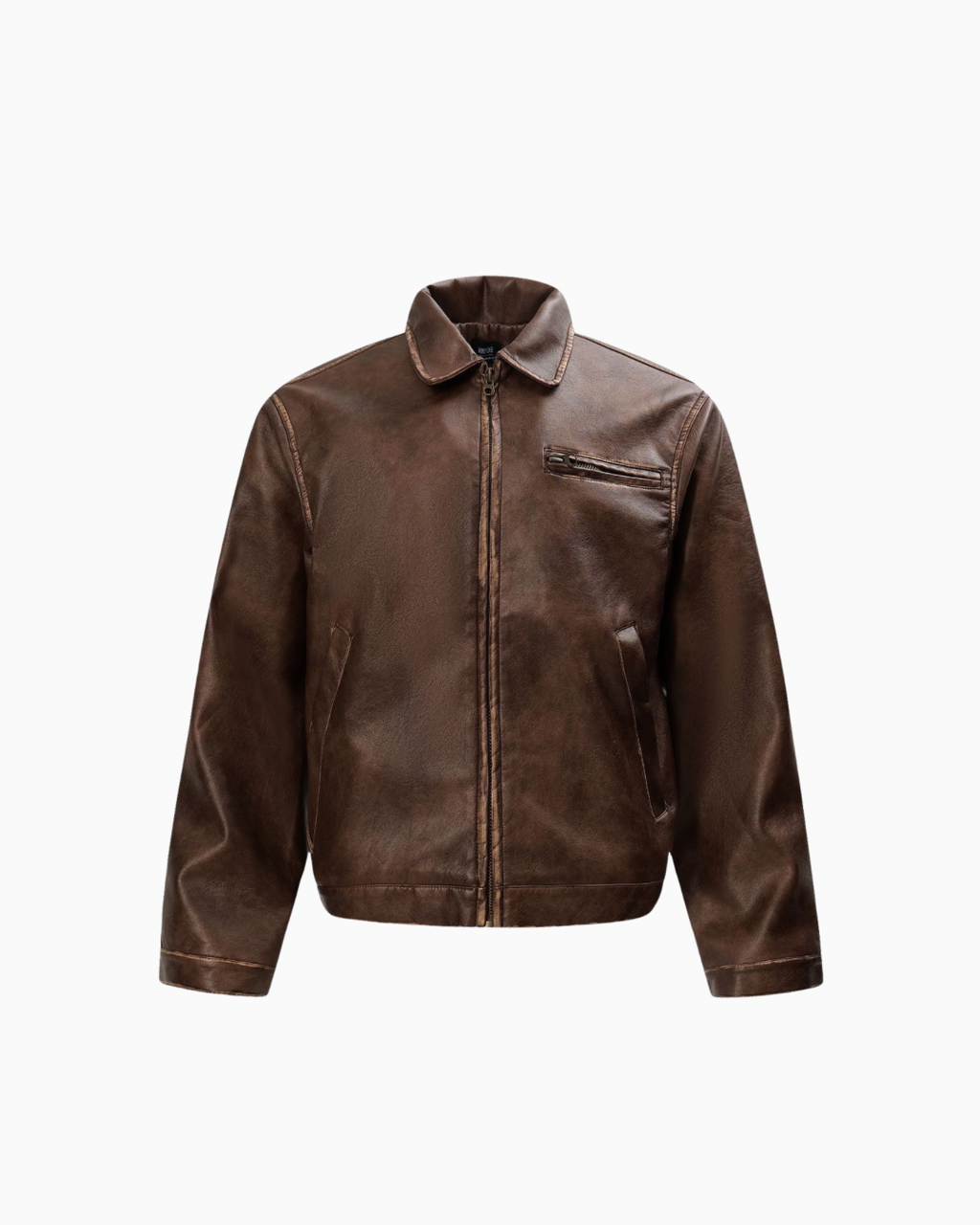 Vintage Brown Leather Jacket