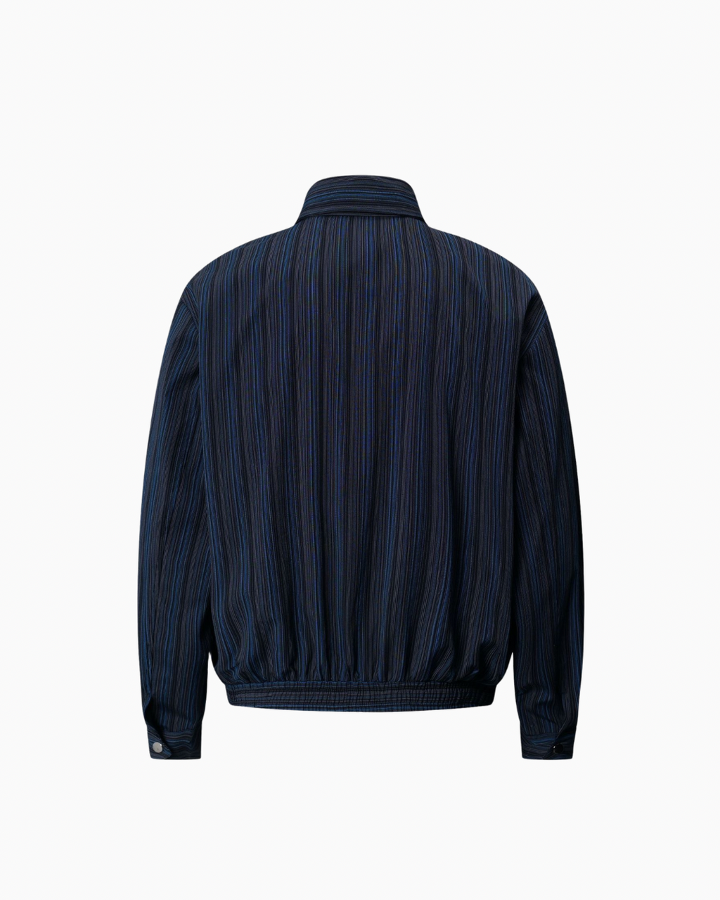 Striped Zip‑Front Jacket