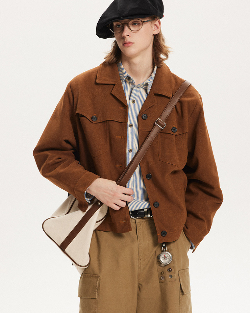 Structured Wool-Blend Overshirt