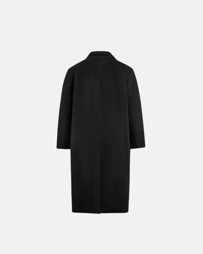 Classic Double‑Breasted Wool Overcoat