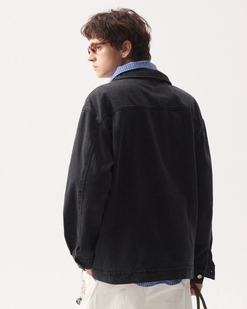 Layered Denim Overshirt Jacket