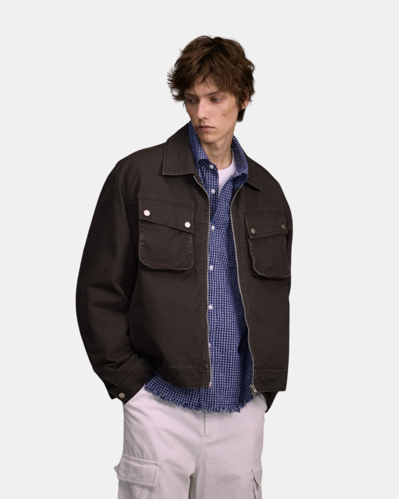 Utility Pocket Cotton Jacket