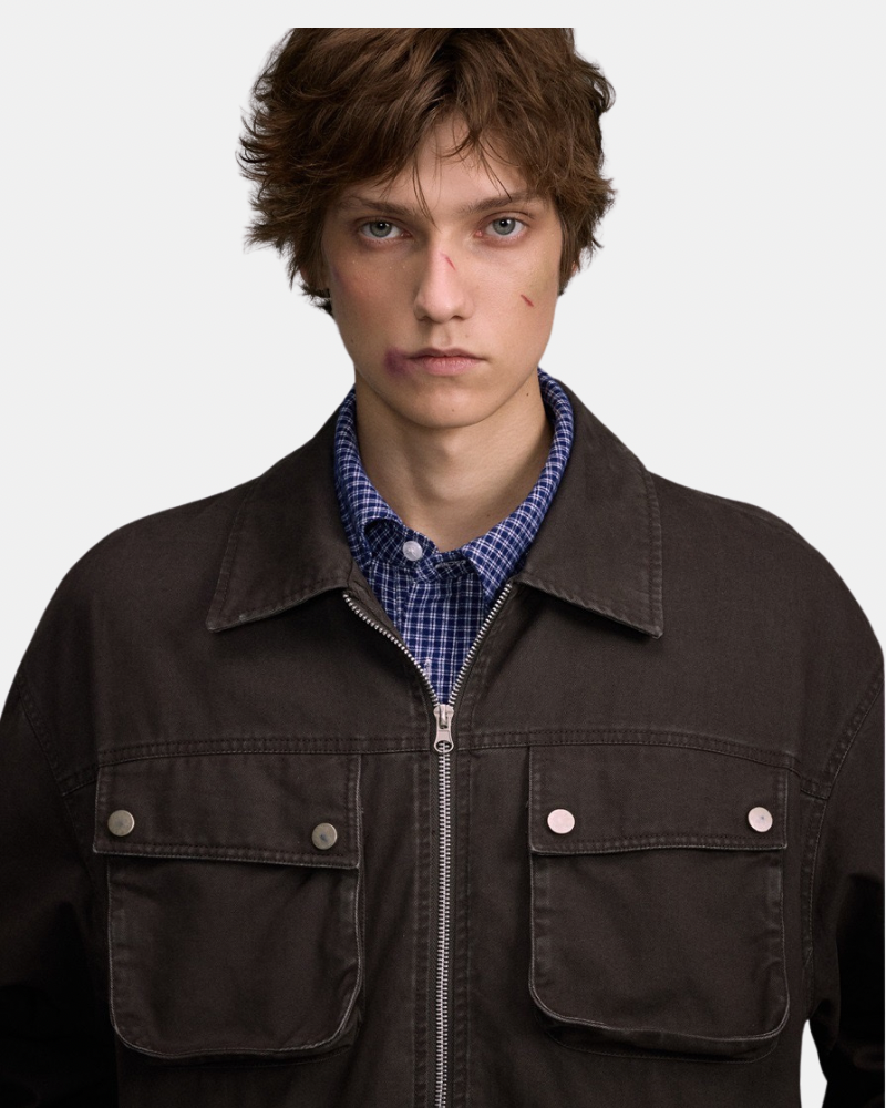 Utility Pocket Cotton Jacket