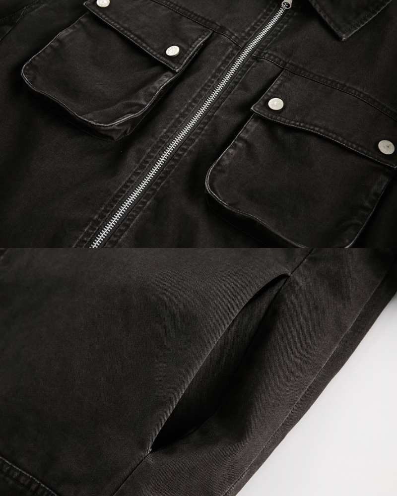 Utility Pocket Cotton Jacket
