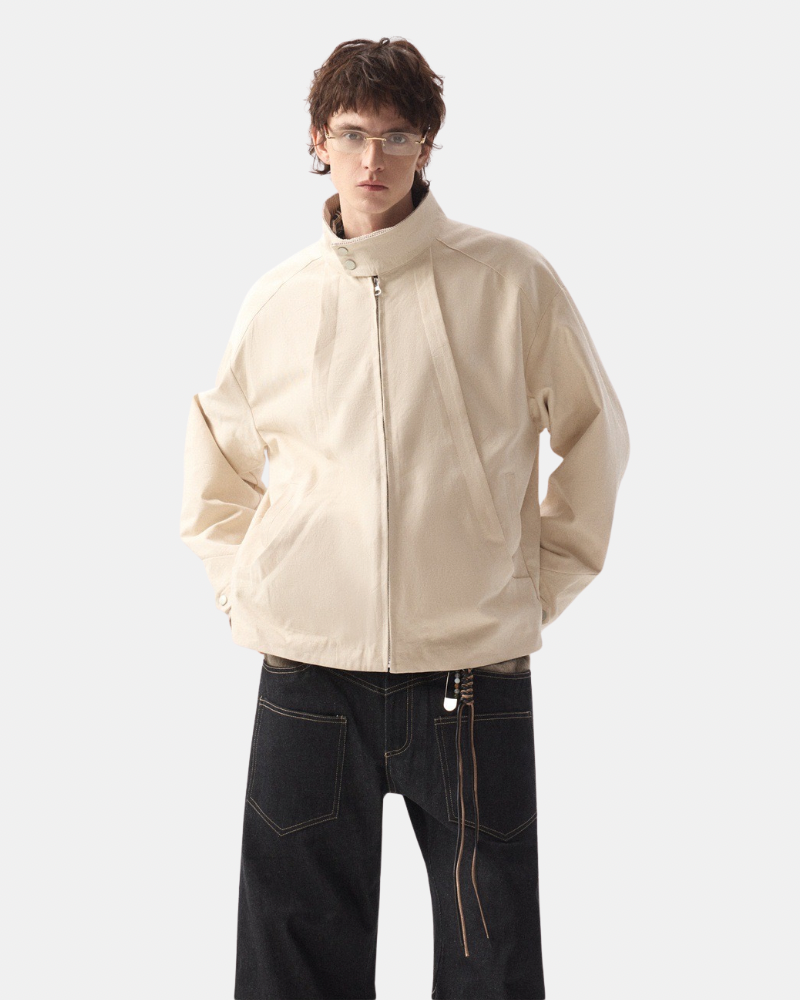 Stand‑Collar Zip Jacket