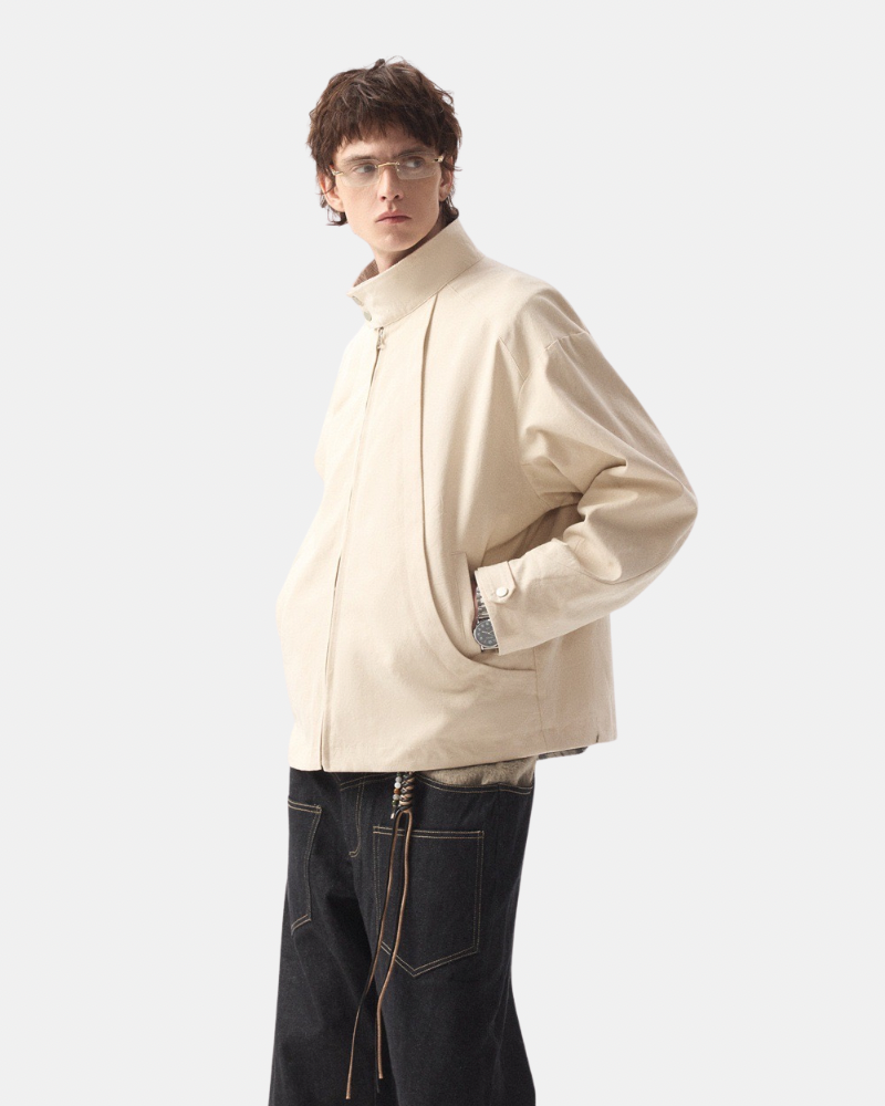 Stand‑Collar Zip Jacket