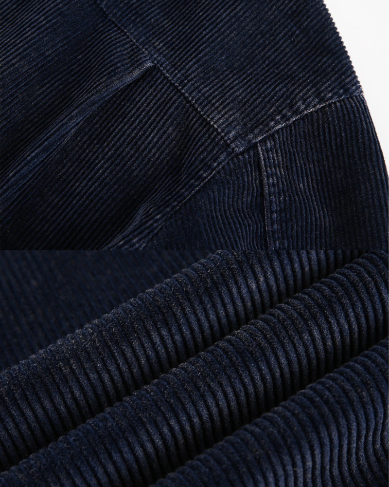 Indigo Corduroy Overshirt Jacket