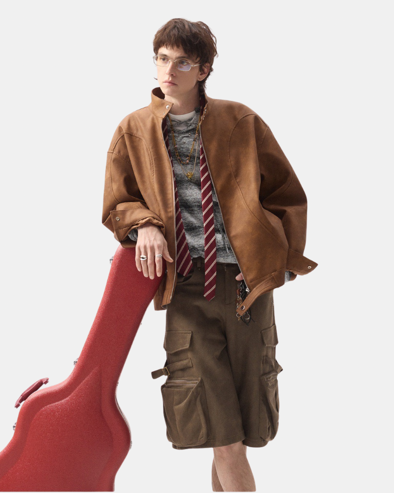 Stand‑Collar Jacket