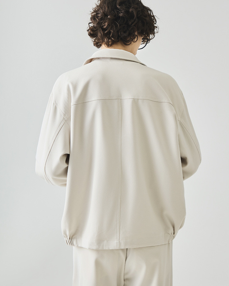 Minimalist Zip‑Up Overshirt Jacket