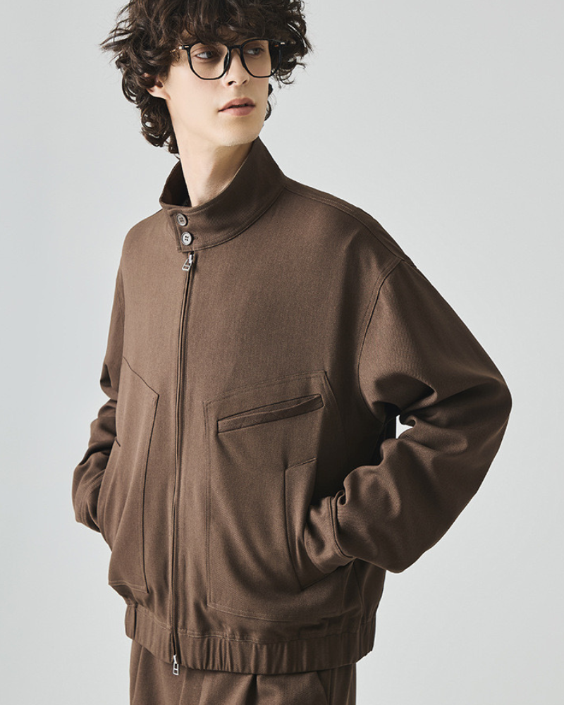 Tour’s High‑Neck Utility Zip Jacket