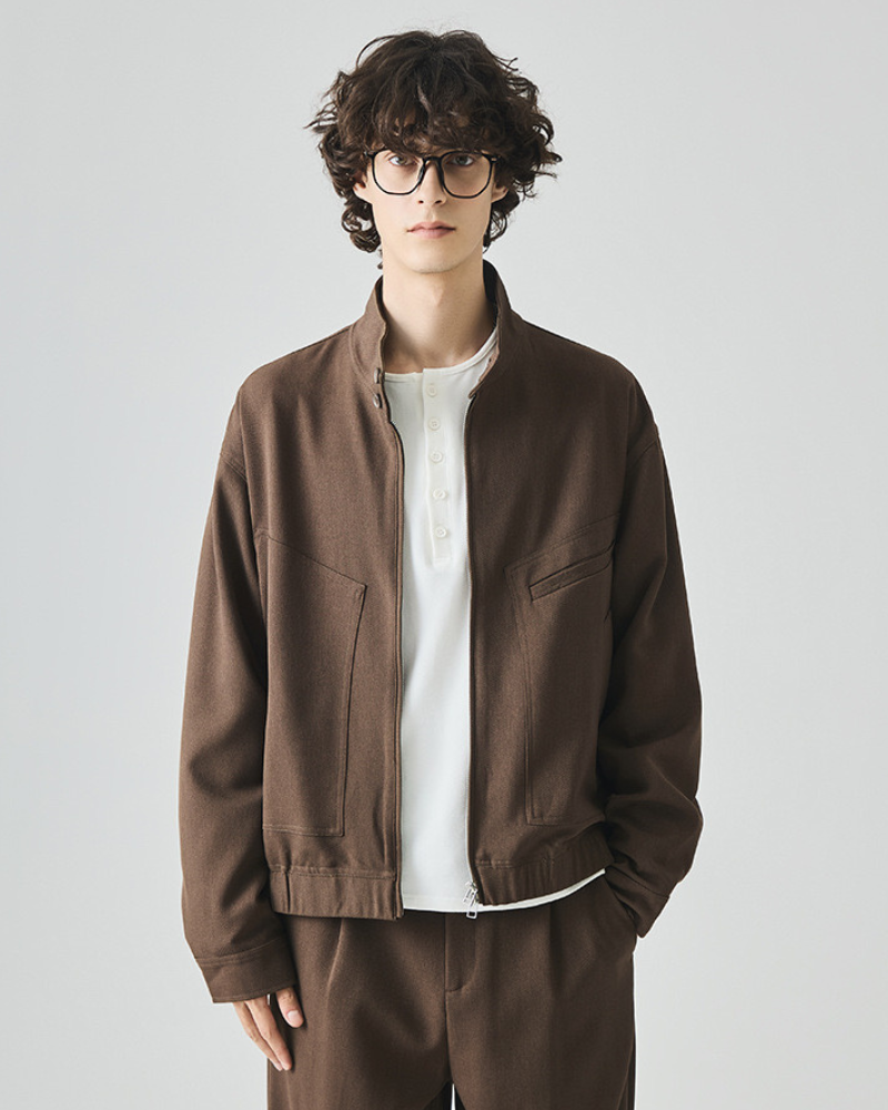 Tour’s High‑Neck Utility Zip Jacket