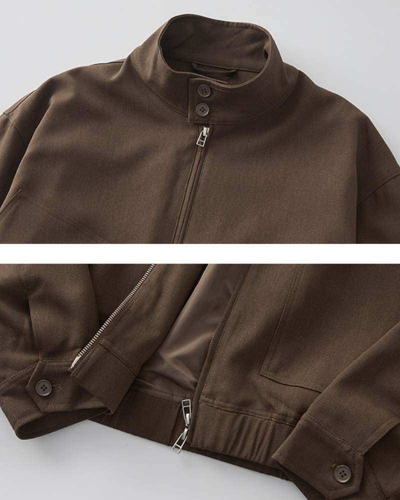 Tour’s High‑Neck Utility Zip Jacket