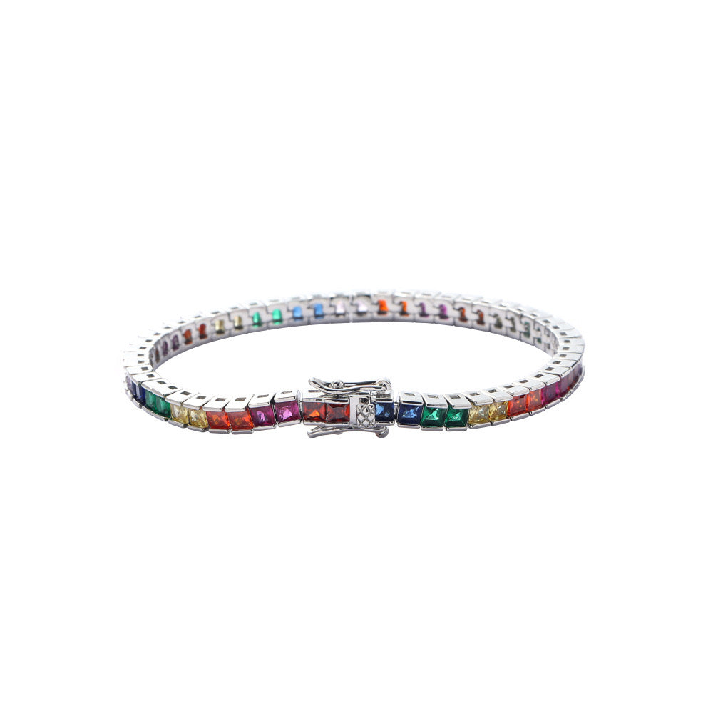 Multi Color Tennis Bracelet