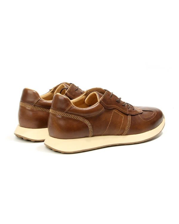Chestnut Glide Leather Sneakers