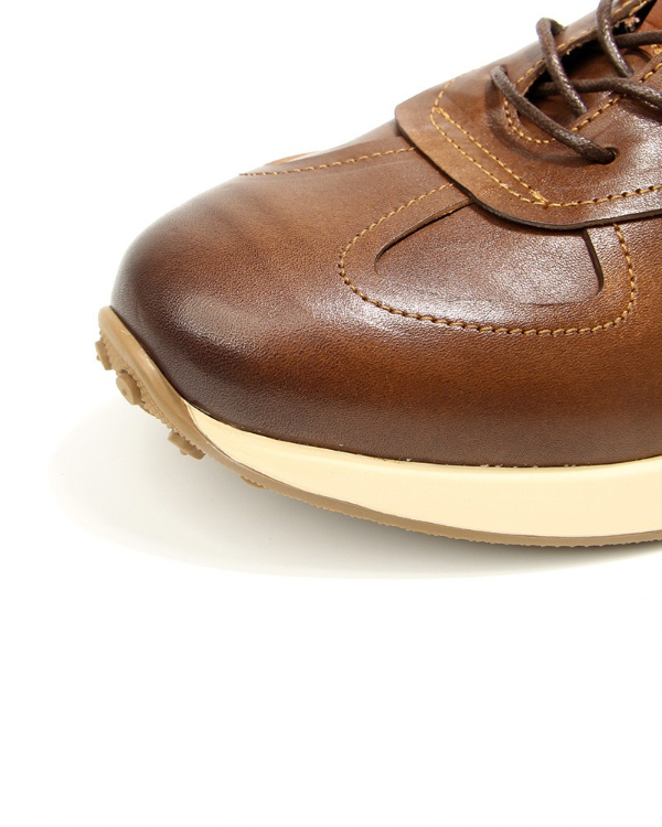 Chestnut Glide Leather Sneakers