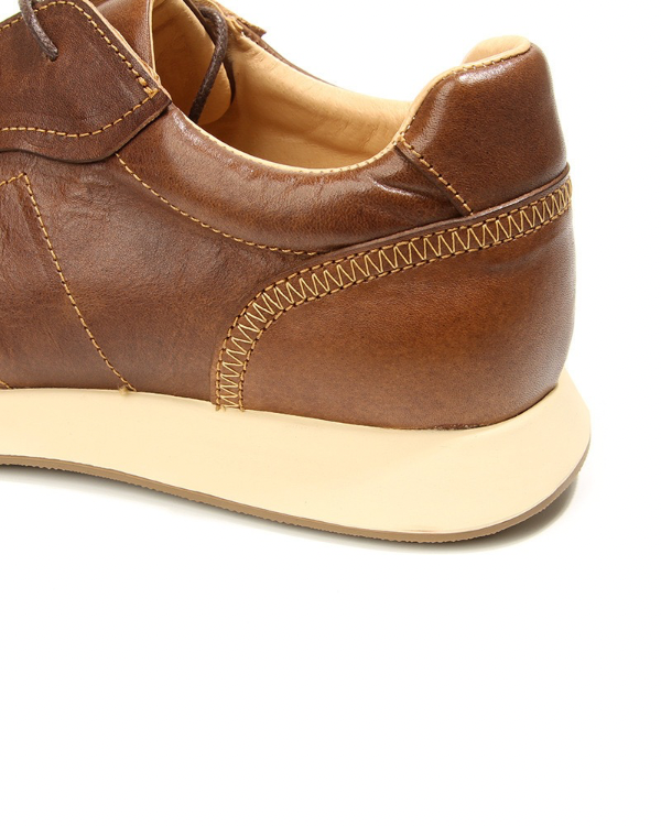 Chestnut Glide Leather Sneakers