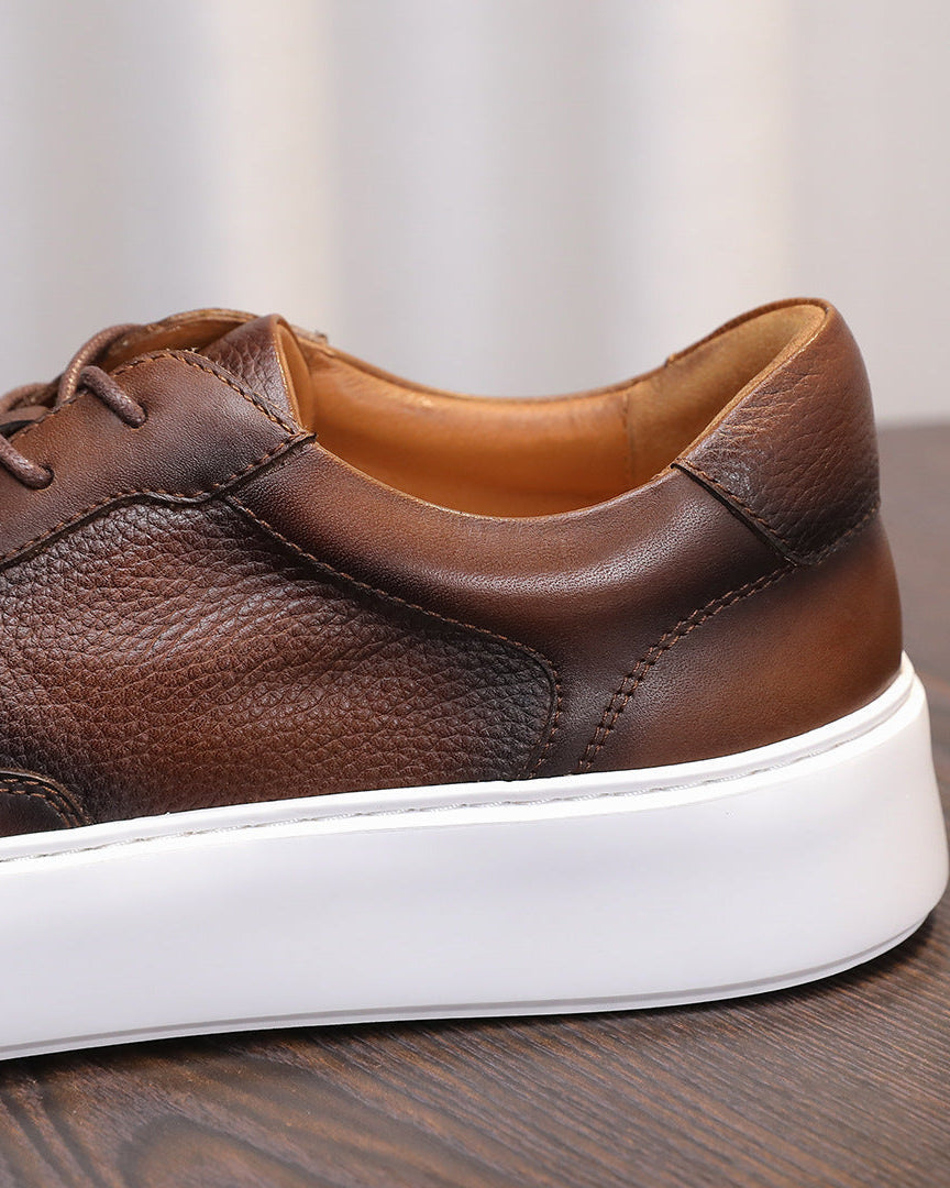 The Torino Pebble-Grain Low Sneakers