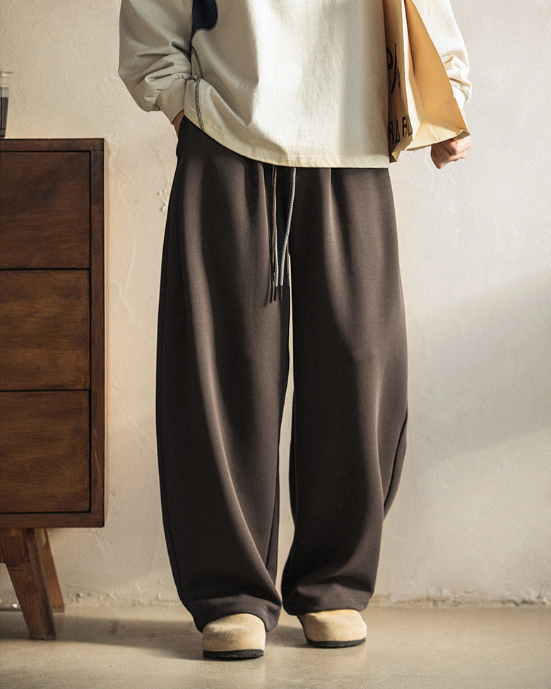 7,0 Relaxed Wide-Leg Drawstring Trousers